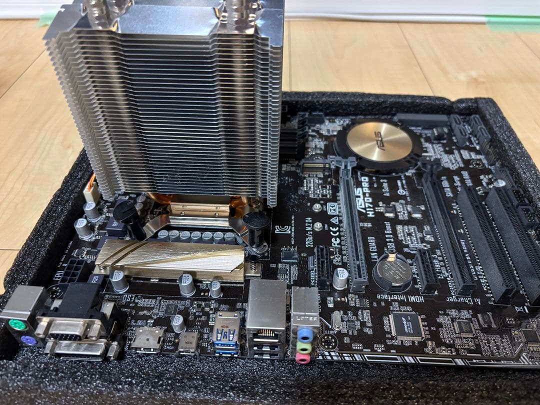 【動作確認済】ASUS H170PRO+Corei5 6600+メモリ16GB等