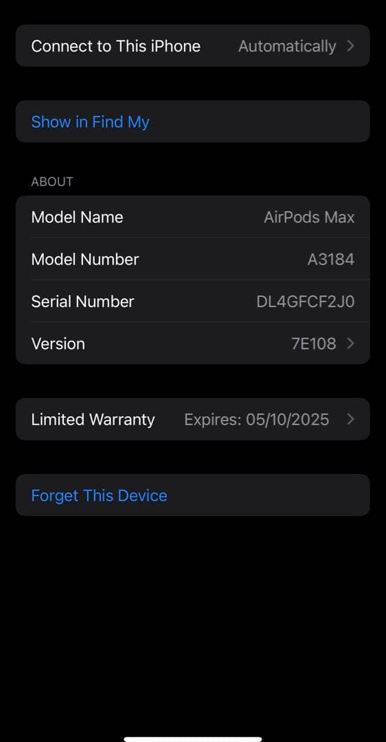 Apple AirPods Max (USB-C)ミッドナイト　クリアカバー付き