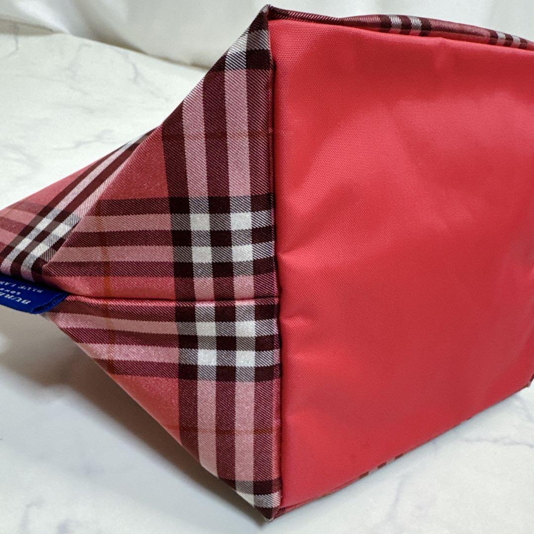 Burberryバーバリーブルーレーベル トートバッグ ピンク