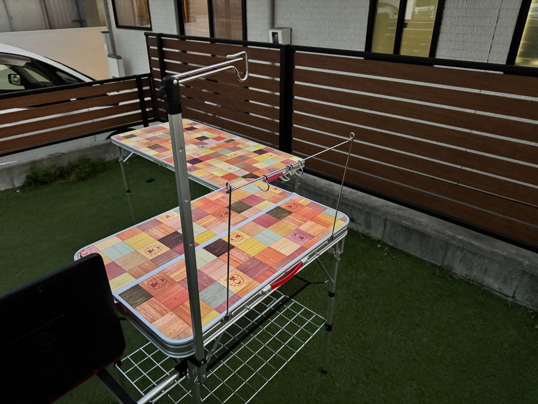 コールマン アウトドアテーブル2点セット ナチュラルモザイク