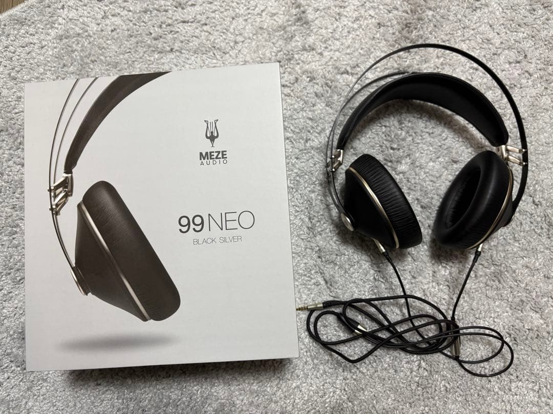 ヘッドホン MEZE AUDIO 99NEO Black silver