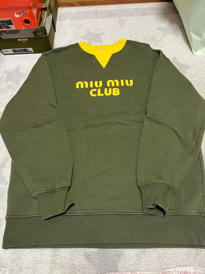 miu miuクラブロゴ スウェットトレーナー　M