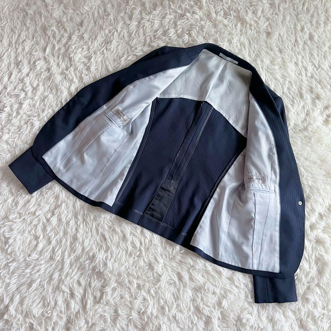 【2点まとめ】オリヒカ　パンツスーツ　グレー+レミュー　セットアップ　ネイビー