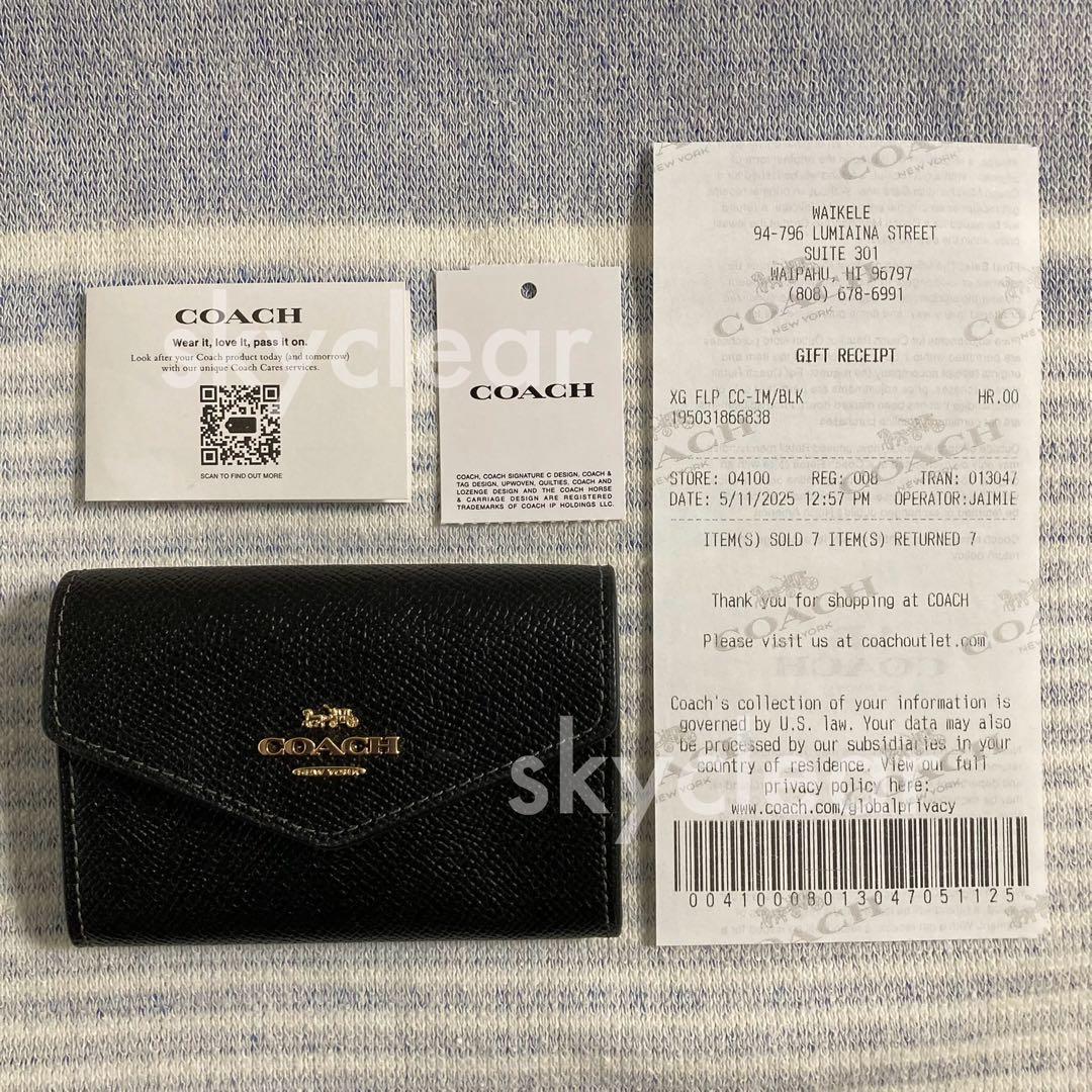 新品❇︎正規品 COACH カードケース 名刺入れ カードホルダー ブラック