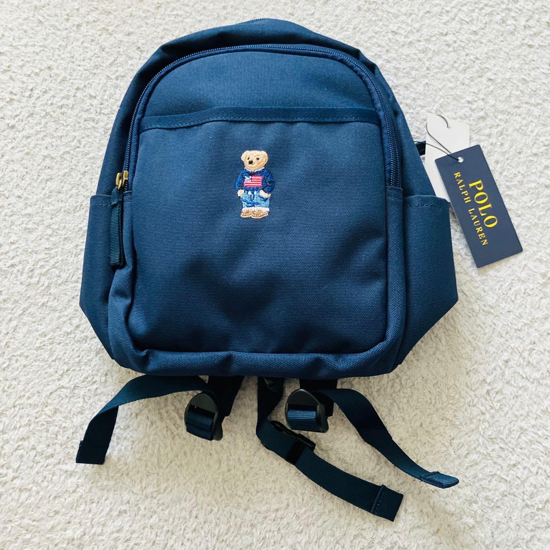【未使用】ポロラルフローレン ポロベア 刺繍 ネイビー リュック