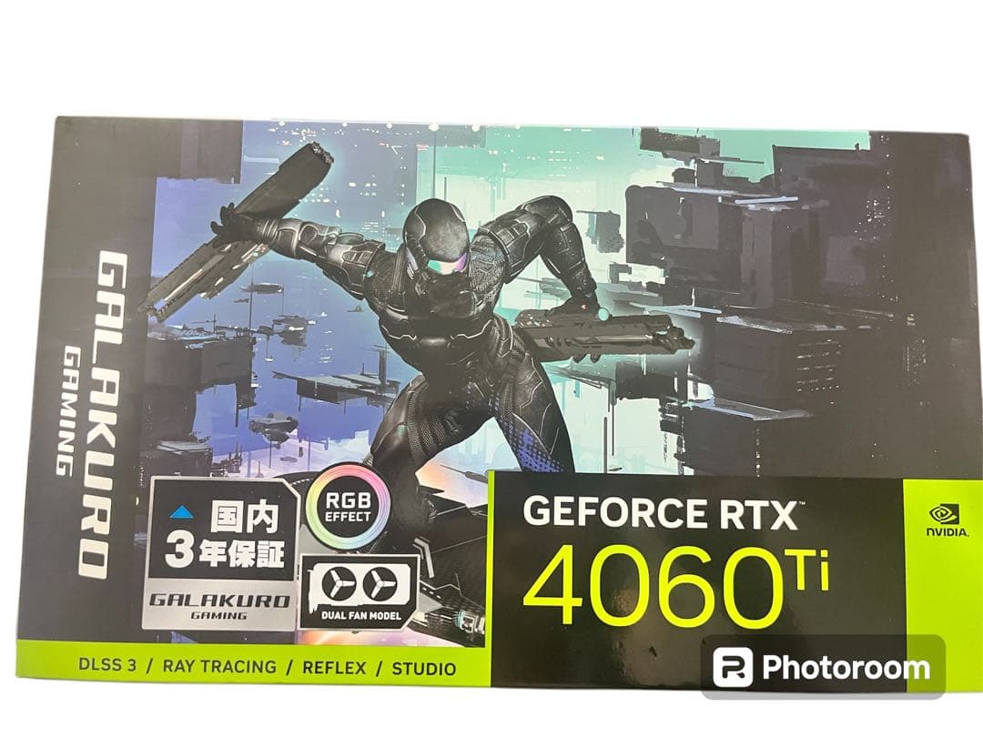 玄人志向　GK-RTX5060Ti-E8GB/WHITE/DF 白グラボ