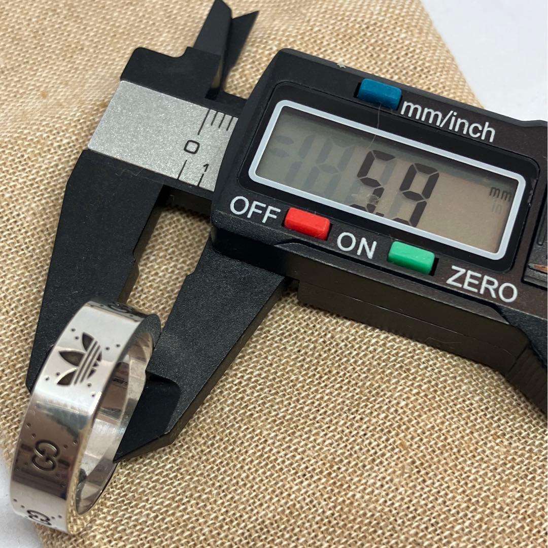GUCCI adidas グッチ アディダス リング 銀 指輪 21号 中古