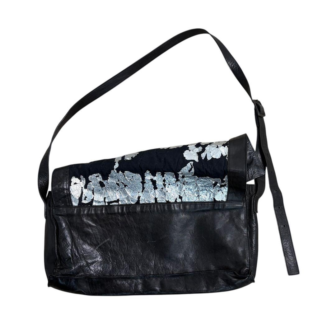 希少 00's Y's RED LABEL 銀箔 ショルダーバッグ