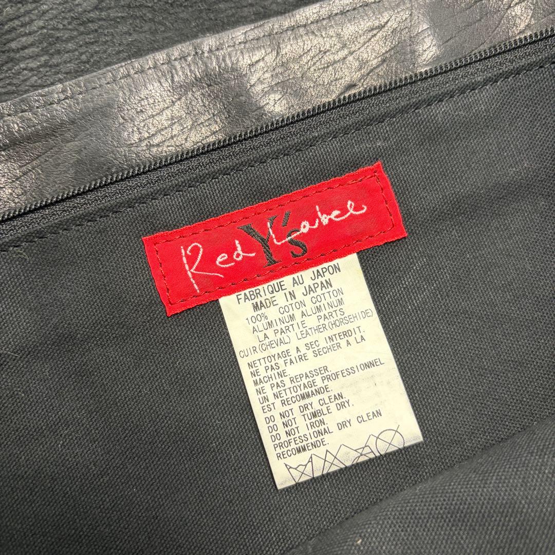 希少 00's Y's RED LABEL 銀箔 ショルダーバッグ