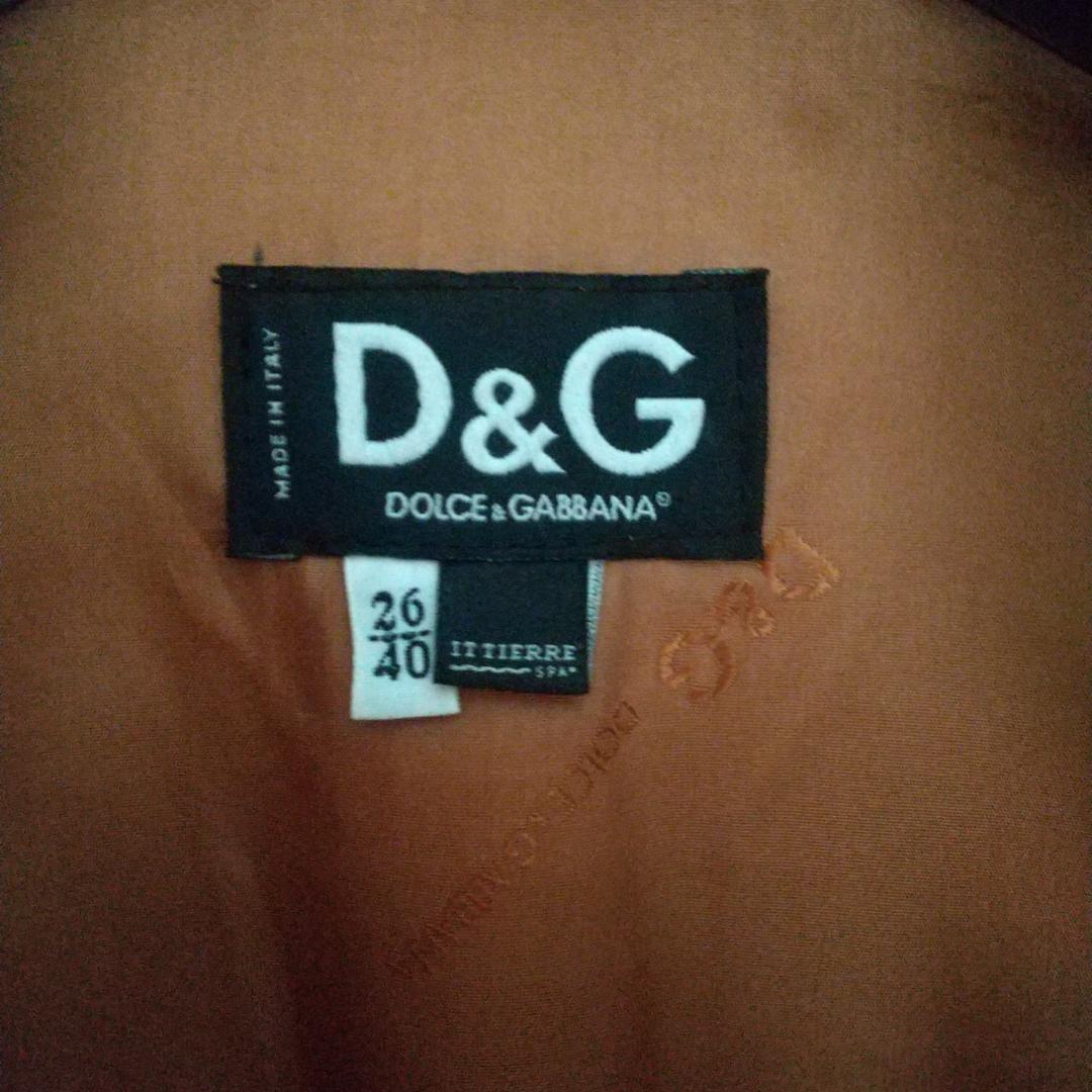 【美品】D&G ドルチェ＆ガッバーナ レザージャケット　ライダース ホワイト