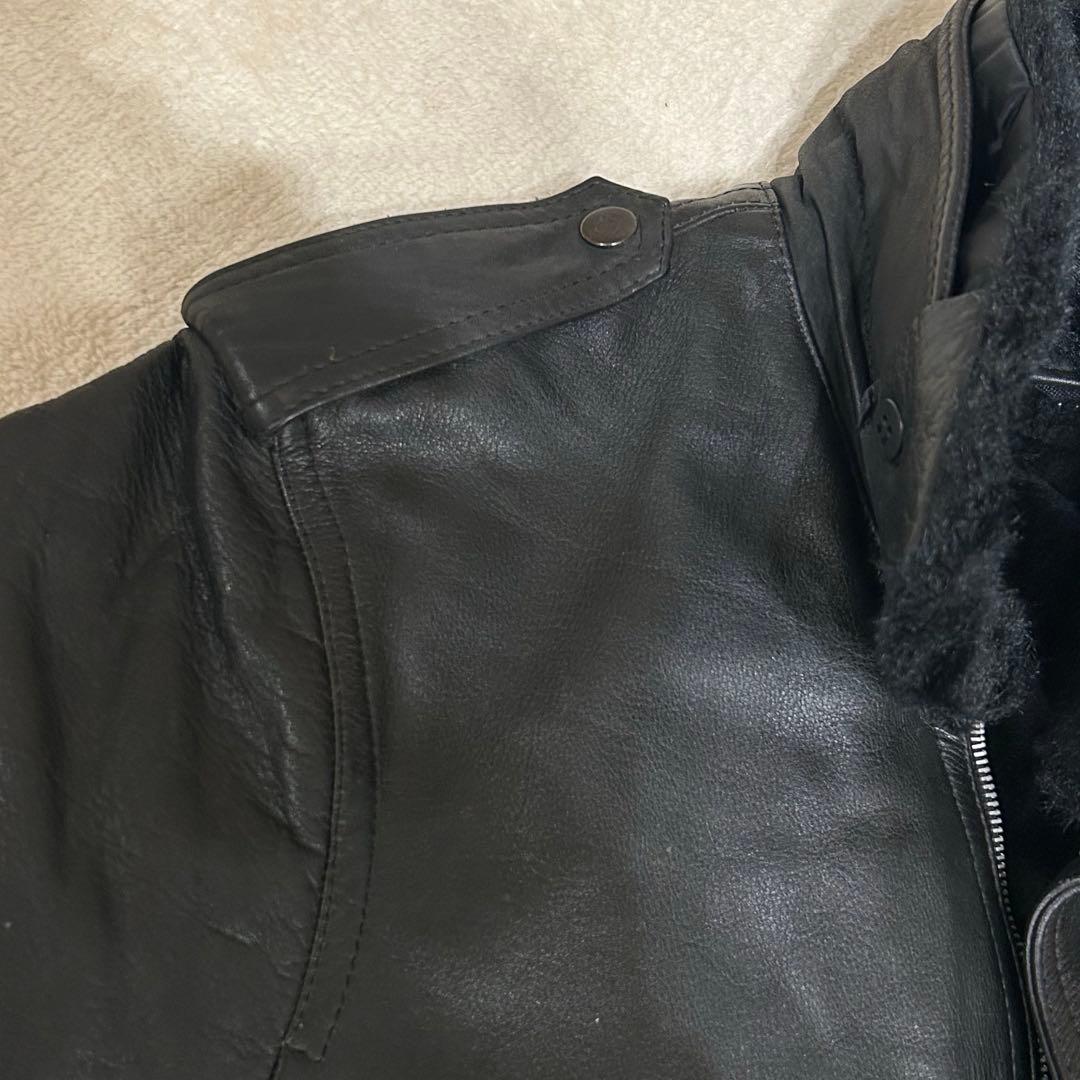 未使用級 vintage レザー G1 フライトジャケット MA-1 ファー