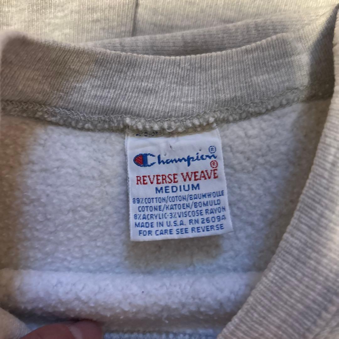 90s チャンピオン　リバースウィーブ　刺繍タグ　Mサイズ