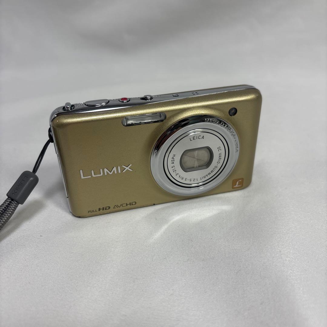 美品 Panasonic LUMIX DMC-FX77 デジタルカメラ　ゴールド