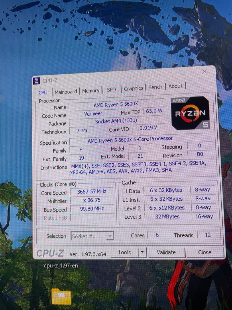 Ryzen5 5600X 動作確認済み