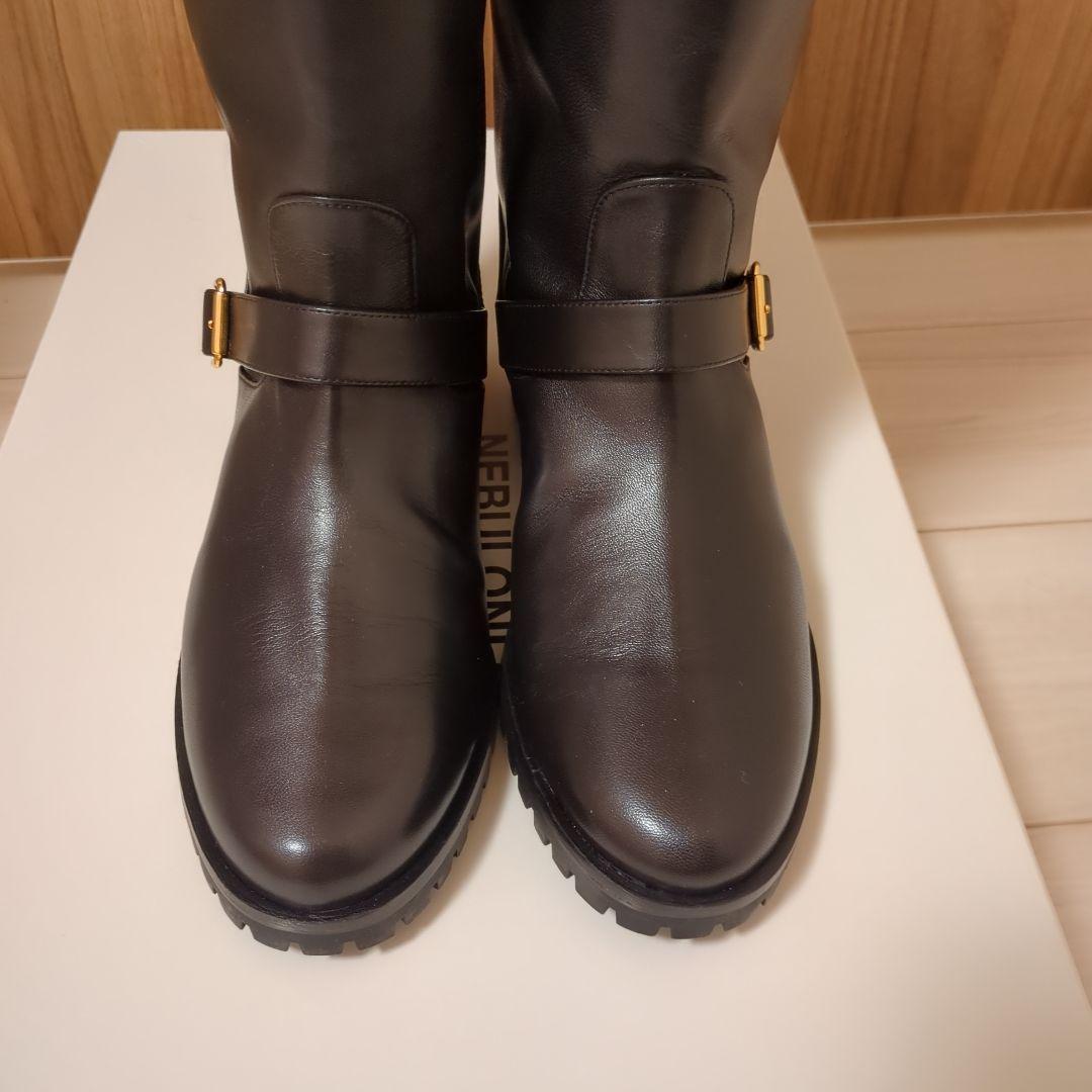 ☆新品未使用☆ NEBULONI E. ネブローニ　フラットロングブーツ