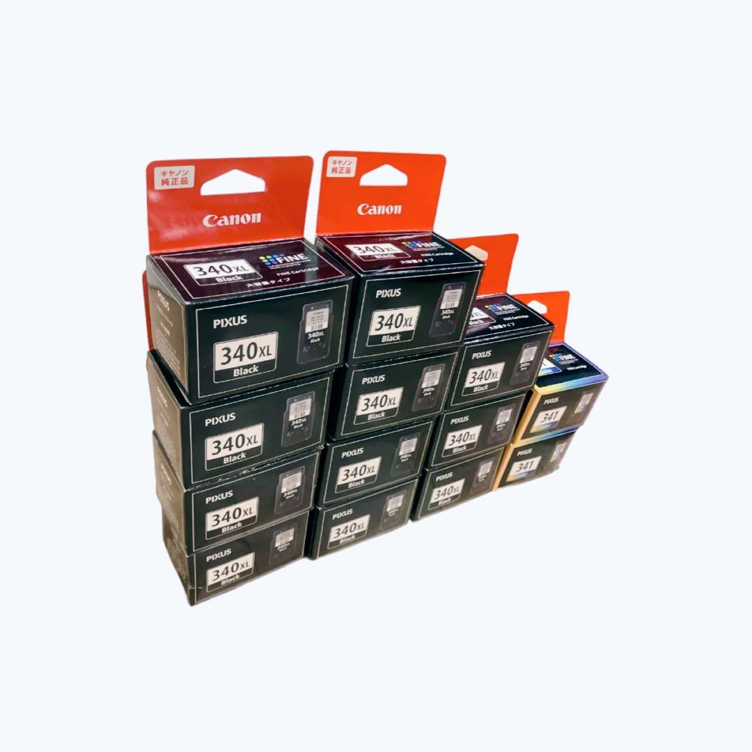 Canon PIXUS 340XL 341 インクカートリッジセット13個