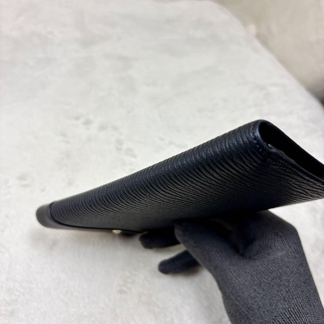 MONTBLANC モンブラン ウォレット レザー 二つ折り 長財布 ネイビー