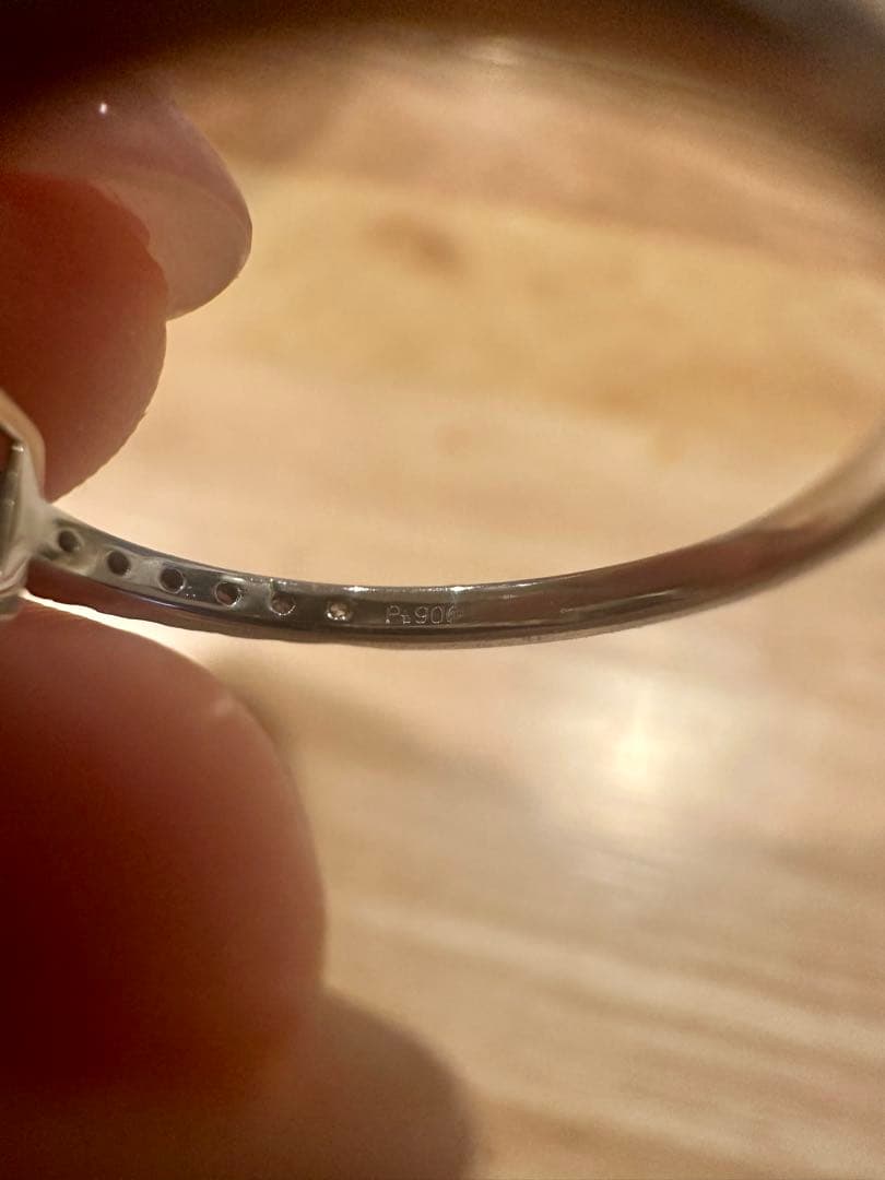 ルビー ダイヤモンド取り巻きリング プラチナ