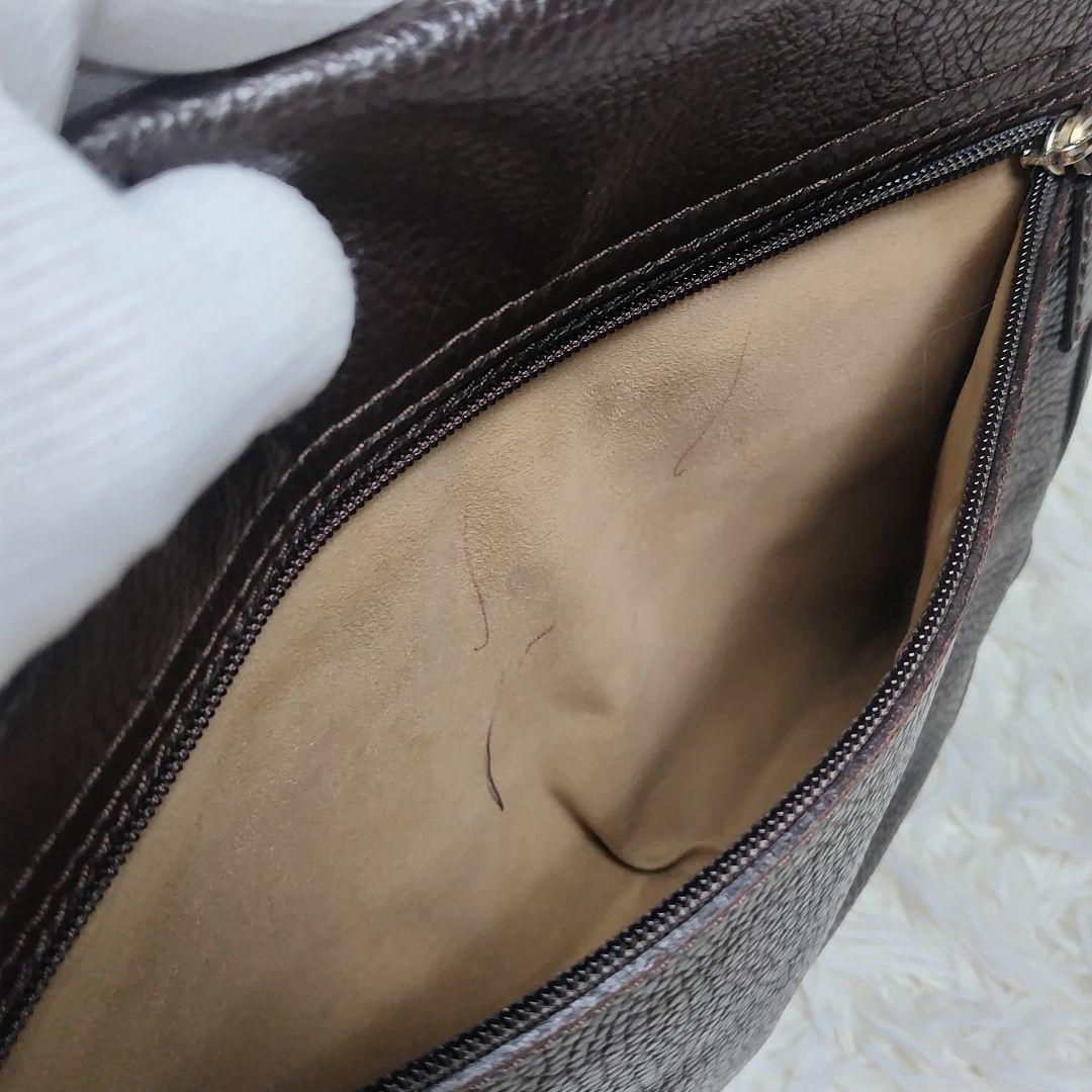 ダンヒル ショルダーバッグ フラップ クロスボディ A4 レザー ブラウン