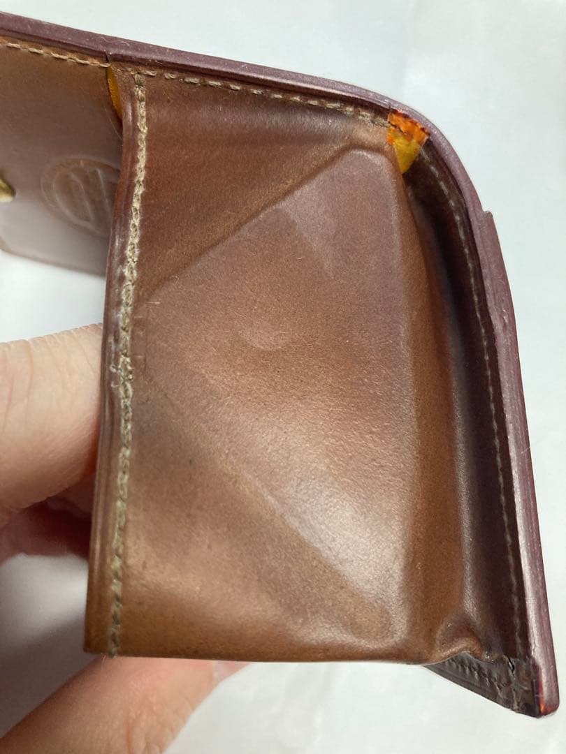 【未使用】ガンゾ ホーウィン シェルコードバン BOX 小銭入れ ナチュラル