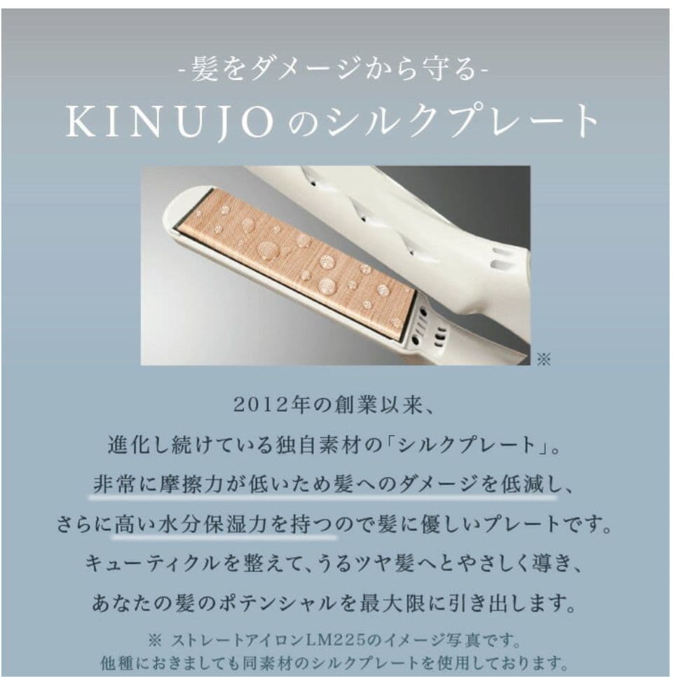 KINUJO 絹女　ミニアイロン　ドゥーヘアアイロン　KM001