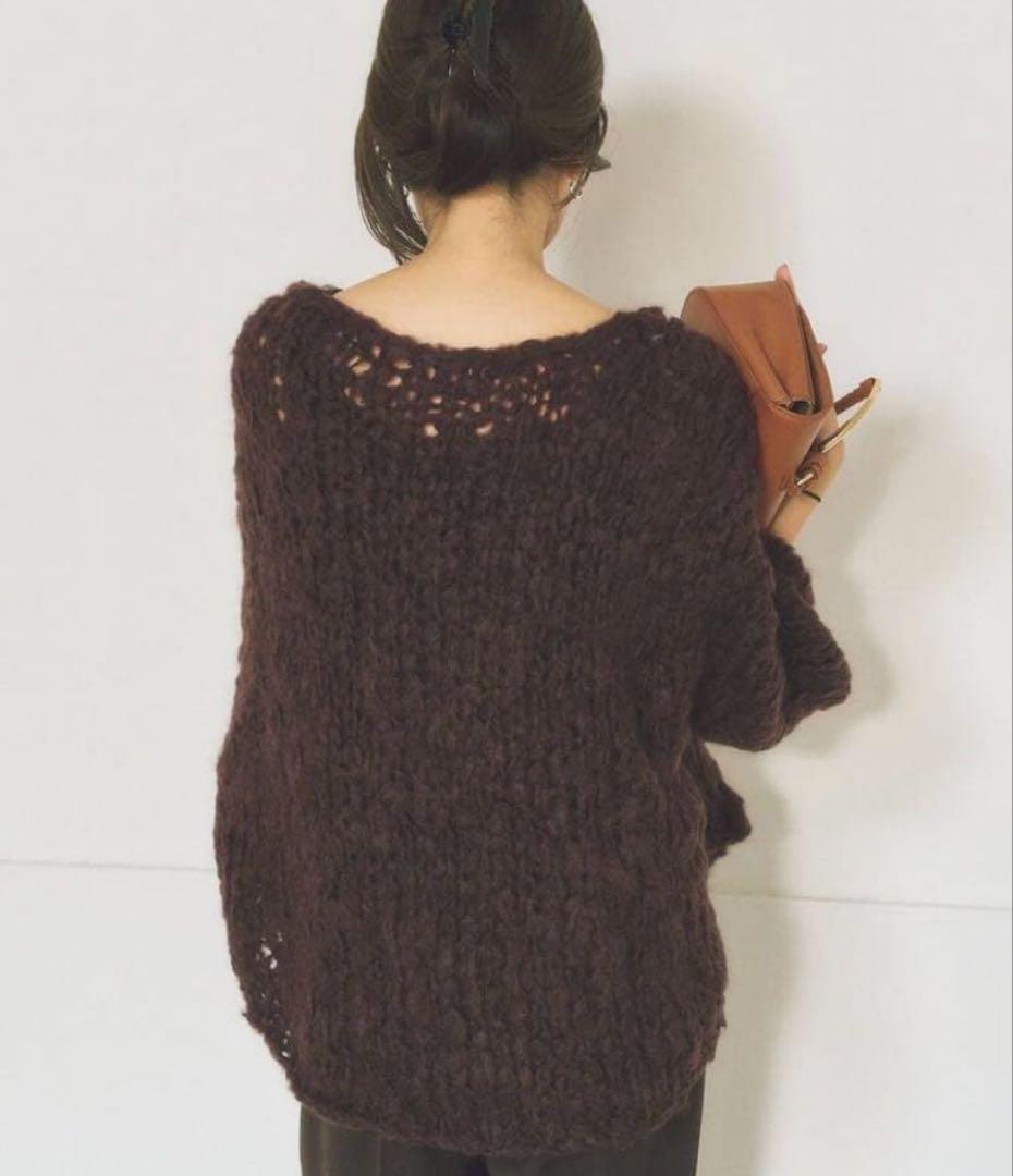 HAND KNIT ジャンボタム プルオーバー　plage