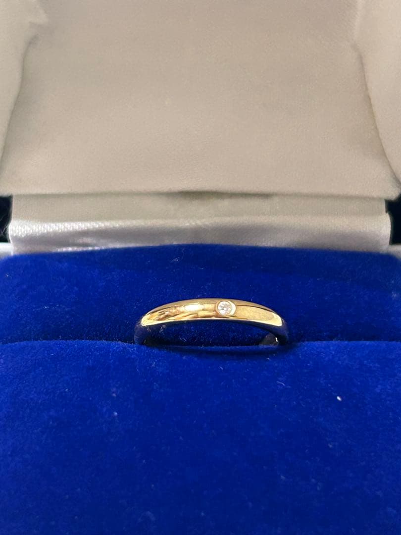 カルティエ　1Pダイヤウェディングリング6号