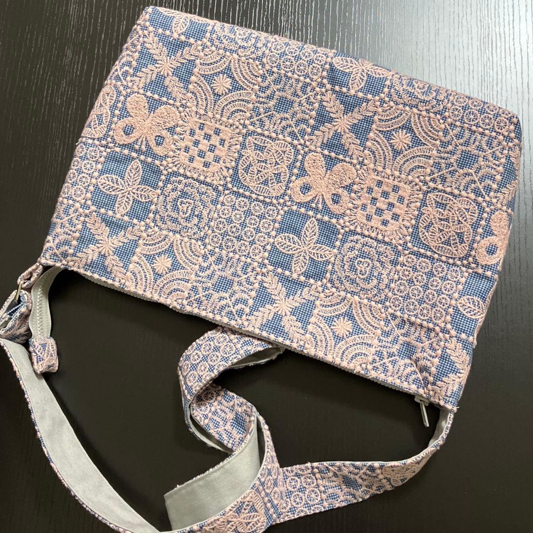 x)ミナペルホネン☆ハンドメイドパッチショルダーバッグ(forest tile)