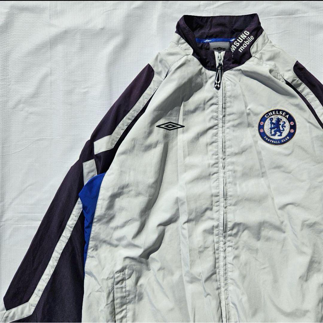 【UMBRO アンブロ×チェルシー】ジャケット 刺繍ワッペンロゴ デサント社