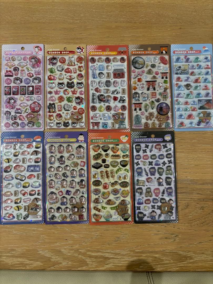 正規品ボンボンドロップシールセット和柄