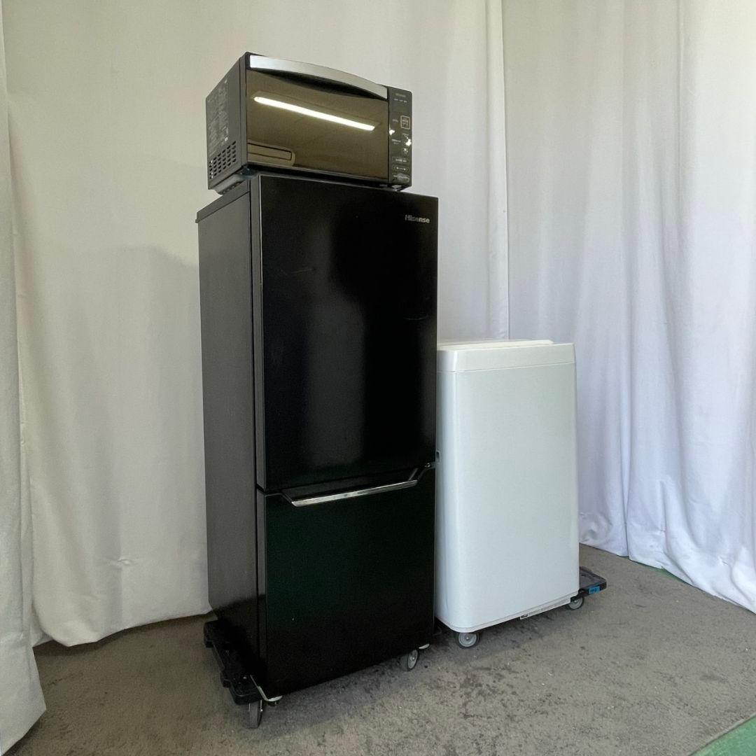 洗濯機　冷蔵庫　電子レンジ　一人暮らし　黒　家電セット　小型　設置無料　激安