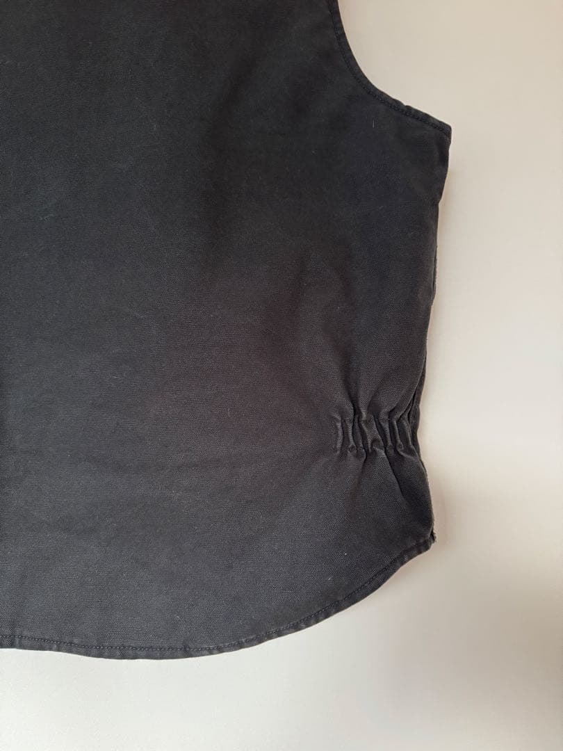 【希少】良品 ビッグスミス ダックベスト XL ブラック フェード ヴィンテージ