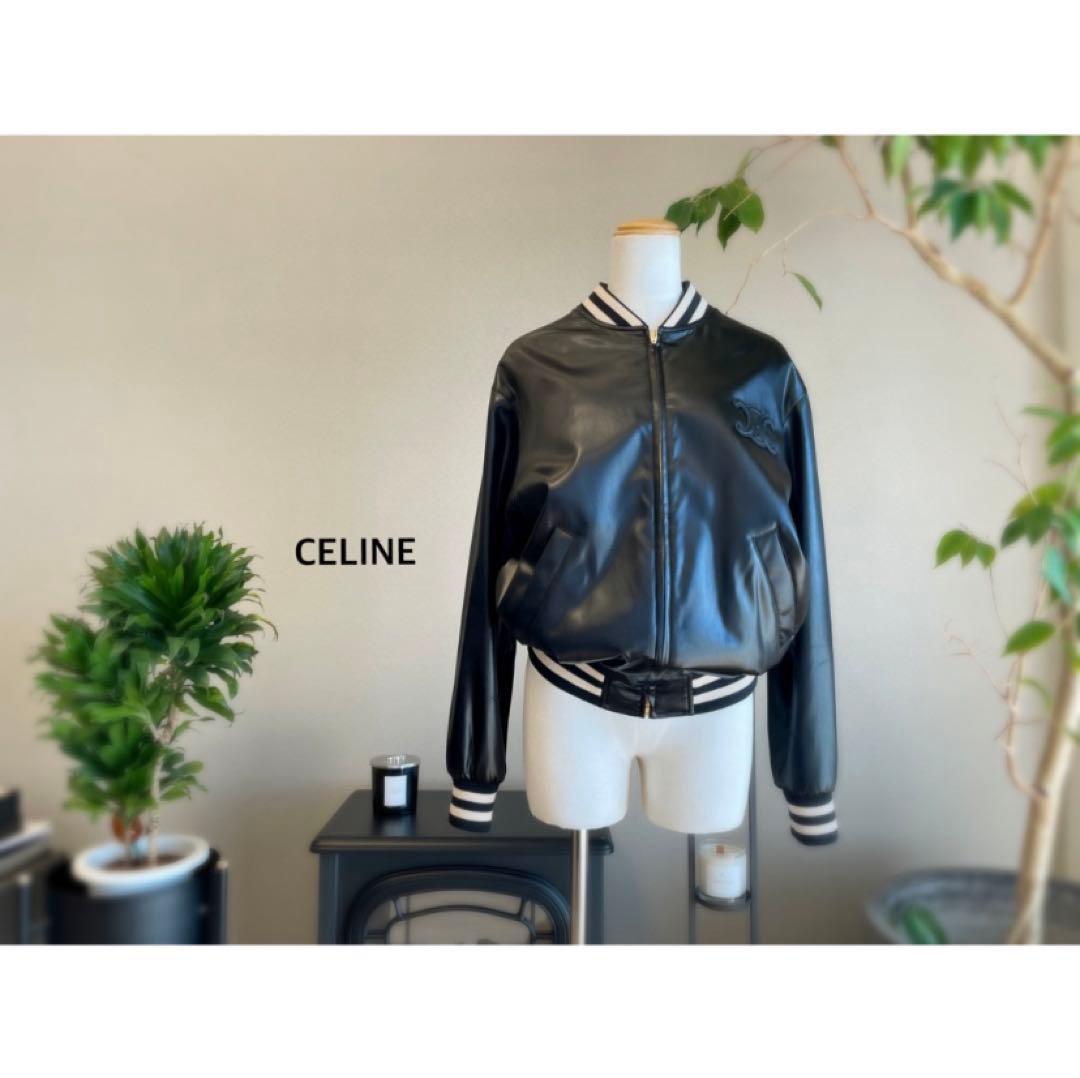 セリーヌ 22SS トリオンフ ロゴ スタジャン カザックジャケット 34