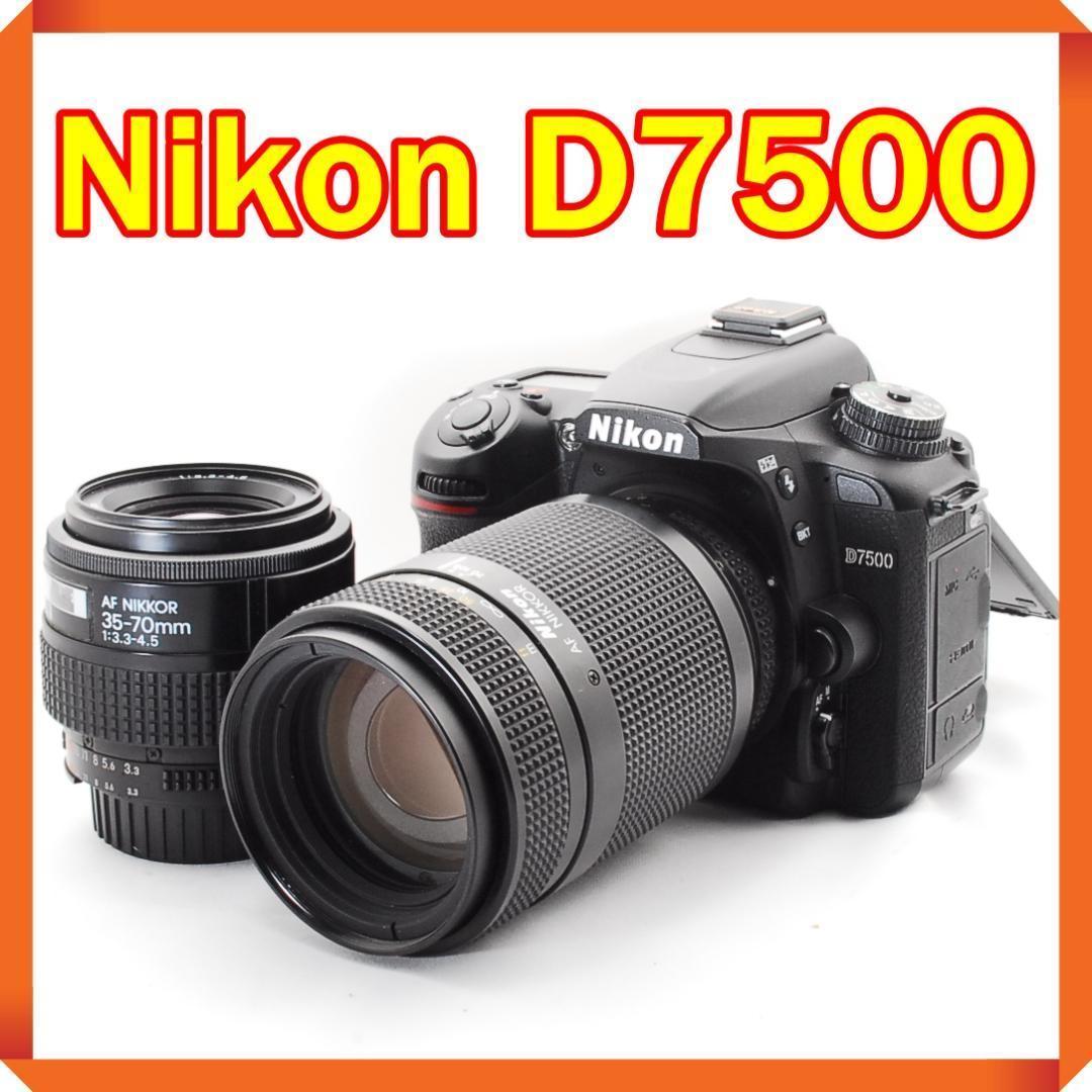極美品 Nikon D7500 ダブルレンズセット Wi-Fi搭載で高性能♪