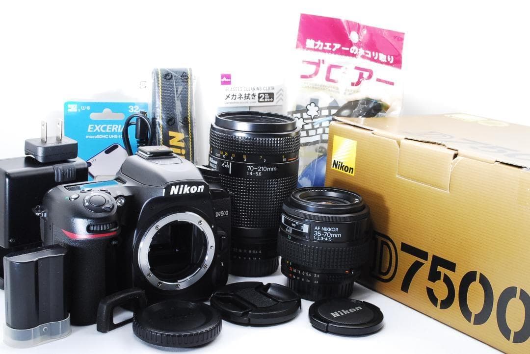 極美品 Nikon D7500 ダブルレンズセット Wi-Fi搭載で高性能♪