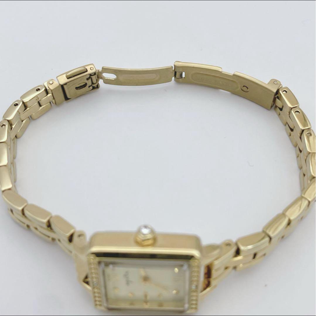 アガット　スクエアフェイス　ストーン付　ベルト16㎝