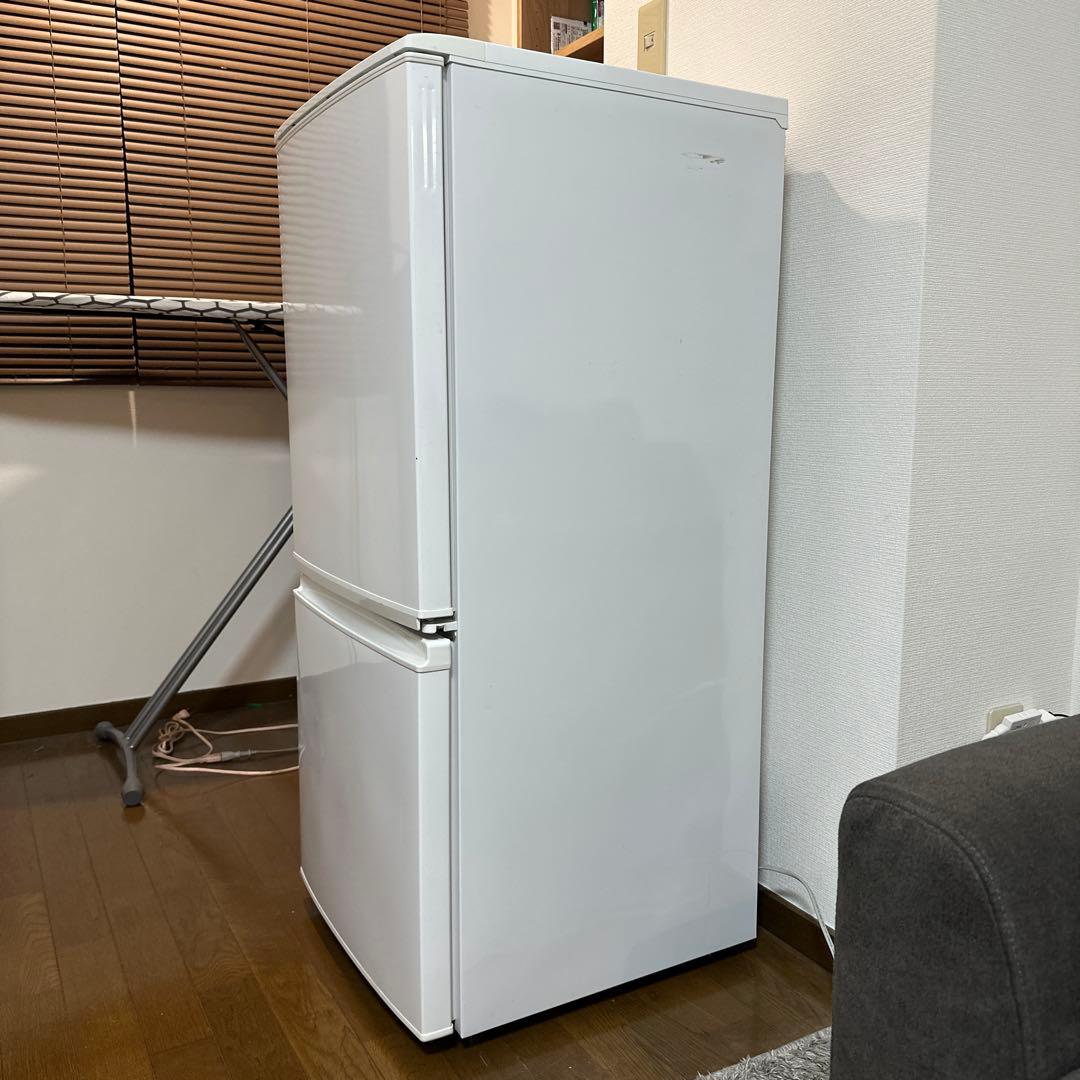 中古SHARP 137L 冷蔵庫【SJ-UY14-W】　どっちもドア