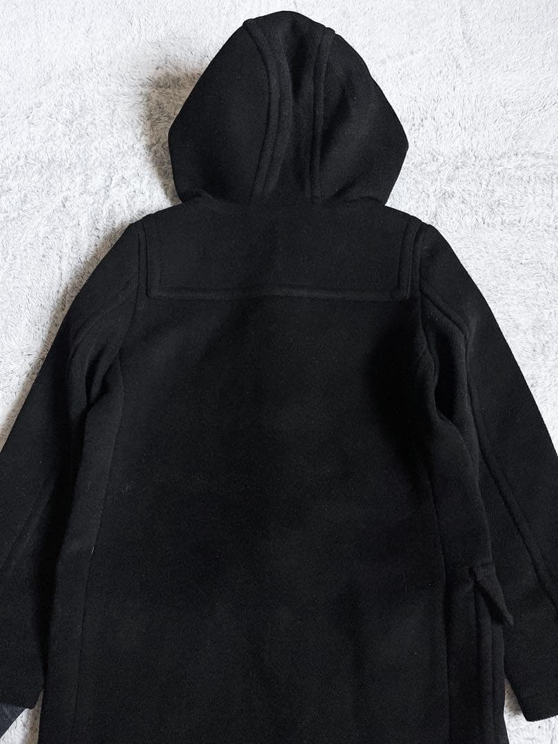 【HYKE】ハイク ヘリンボーン ホワイトトグル ダッフルコート ロング丈 1