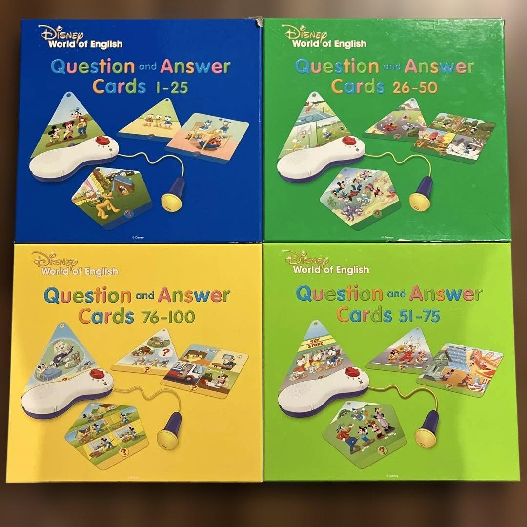 Q&Aカード　最新版　ディズニー英語　DWE