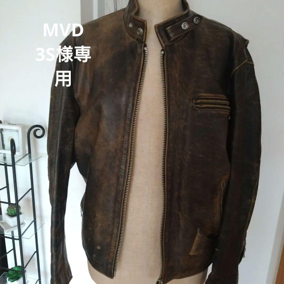 【R.B.C】ダークブラウン レザージャケット ライダース