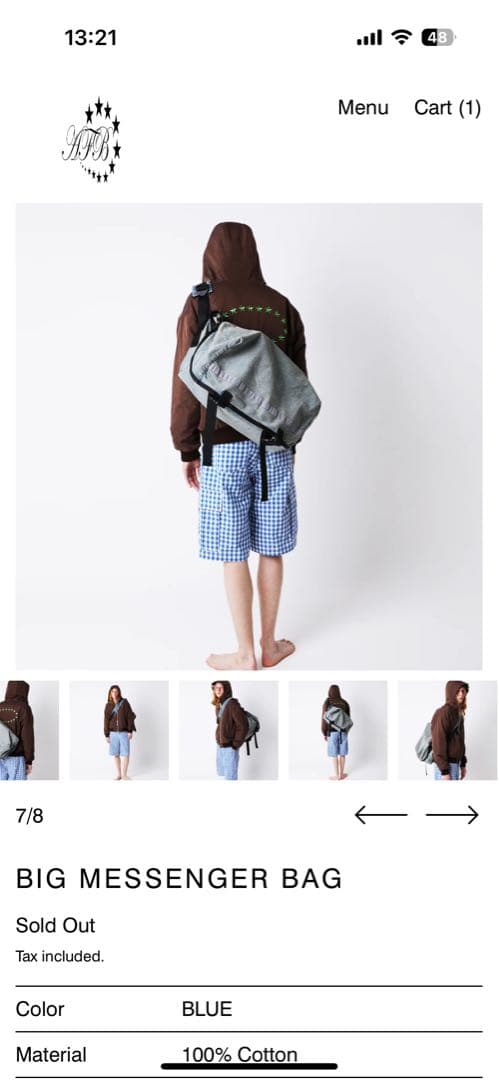 afb　BIG MESSENGER BAG