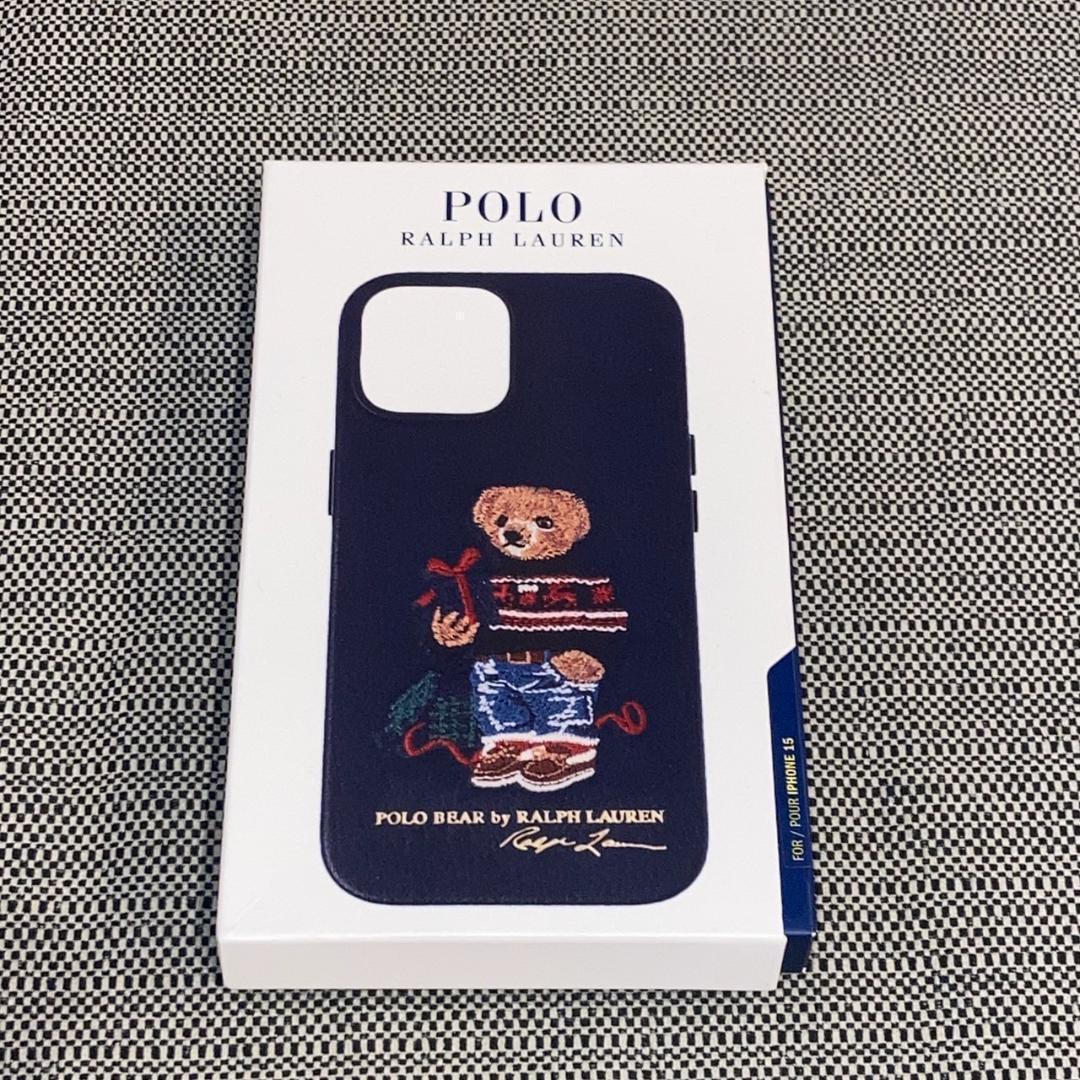 【新品未使用】希少 ポロベアバイラルフローレン iPhone15ケース　本革◎