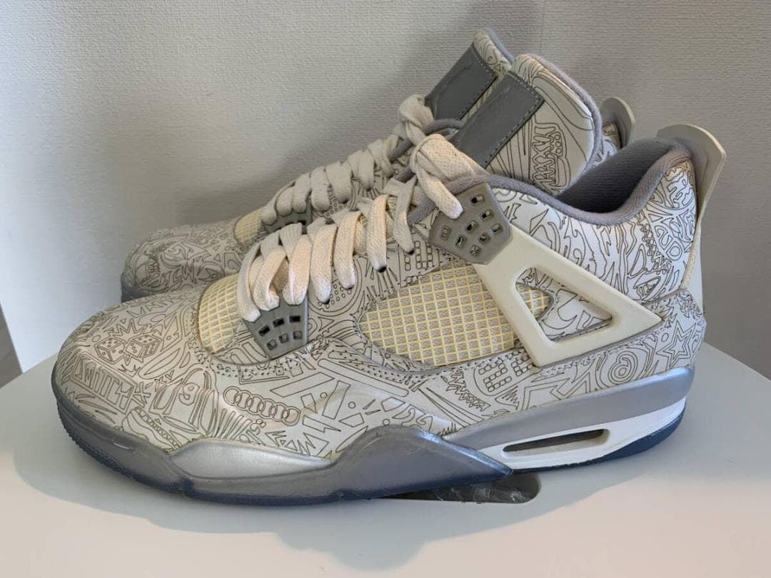 Air Jordan 4 グラフィックプリント シューズ
