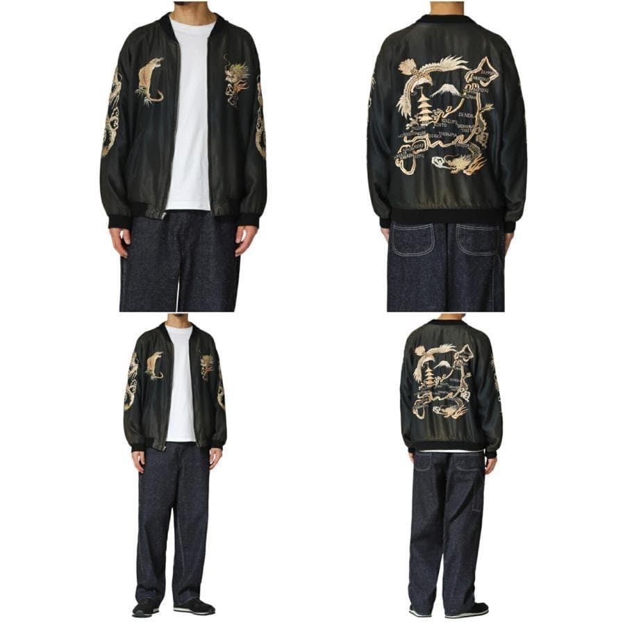 GOLD ゴールド ACETATE SOUVENIR JACKET L 新品同様