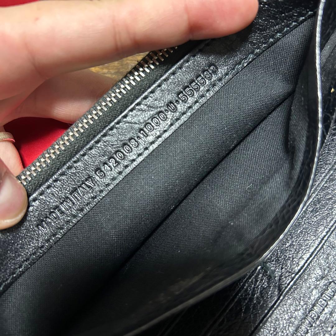 BALENCIAGA バレンシアガ　長財布　レザー　ブラック