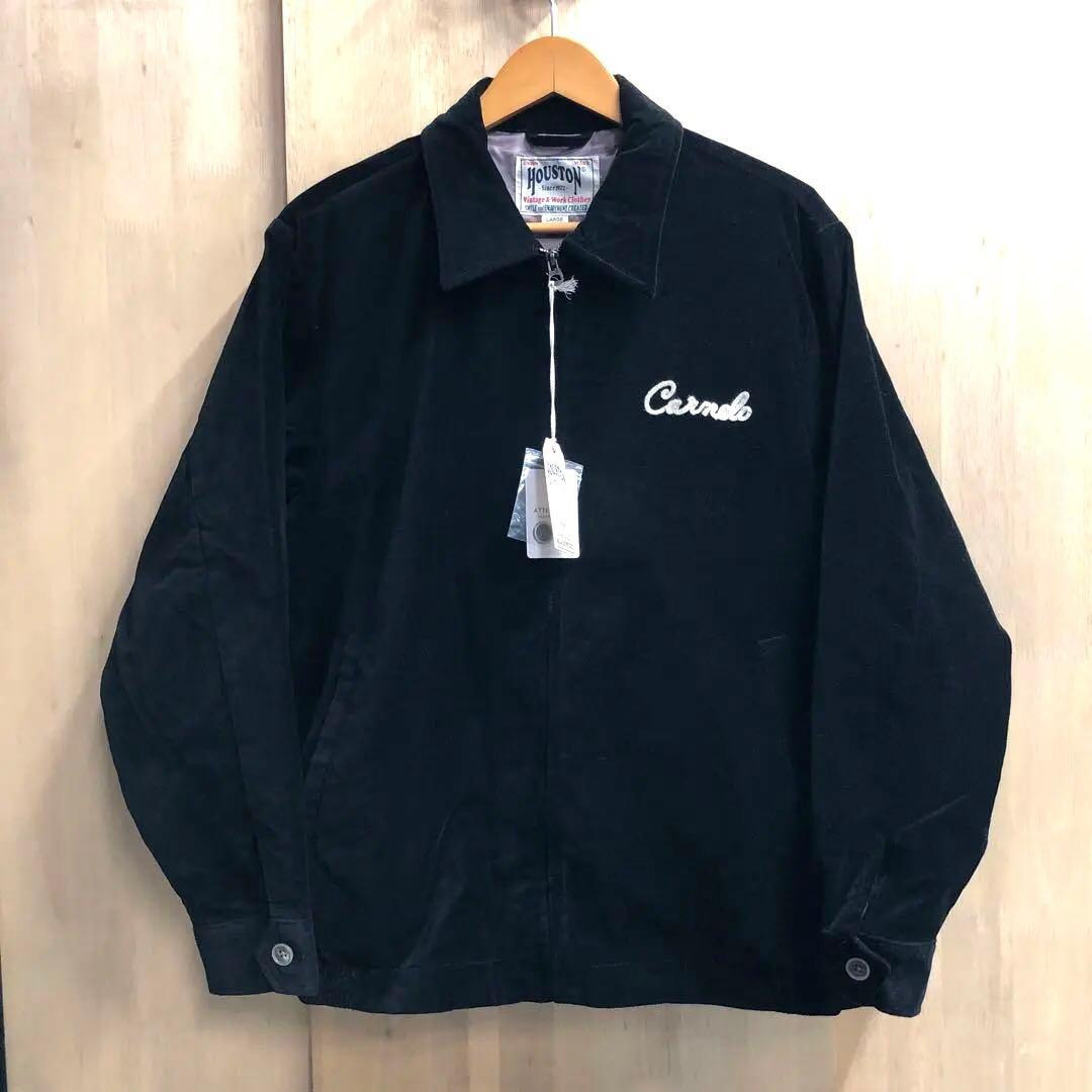 ヒューストン カークラブ刺繍 ベロア別珍 ジャケット スイングトップ ブルゾン