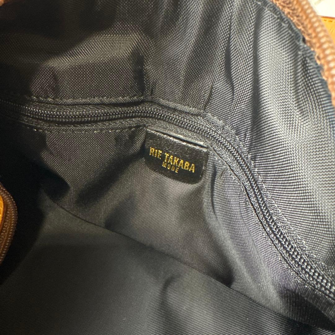 ほぼ未使用RIE TAKABA MODE レイタカバモード PVCボストンバッグ