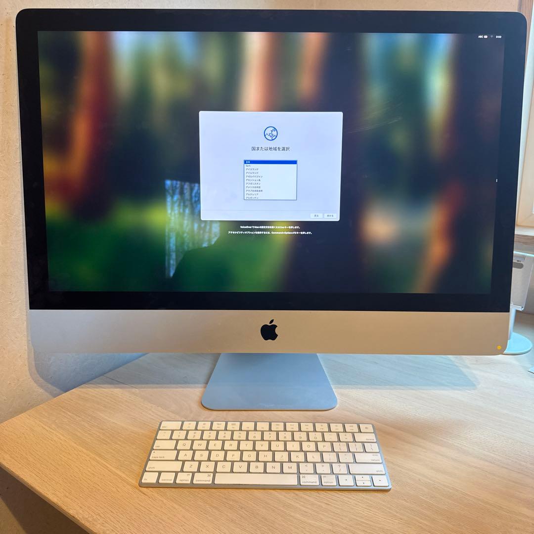 iMac 5K 2020 3.8GHz 8コア メモリ64GB 外箱と周辺機器