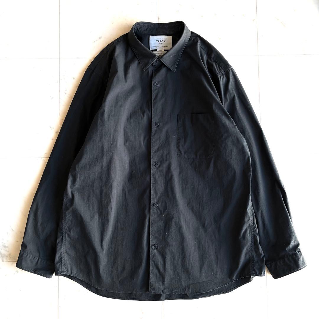 YAECA ヤエカ 長袖シャツ オーバーサイズ ブラック メンズ Lサイズ