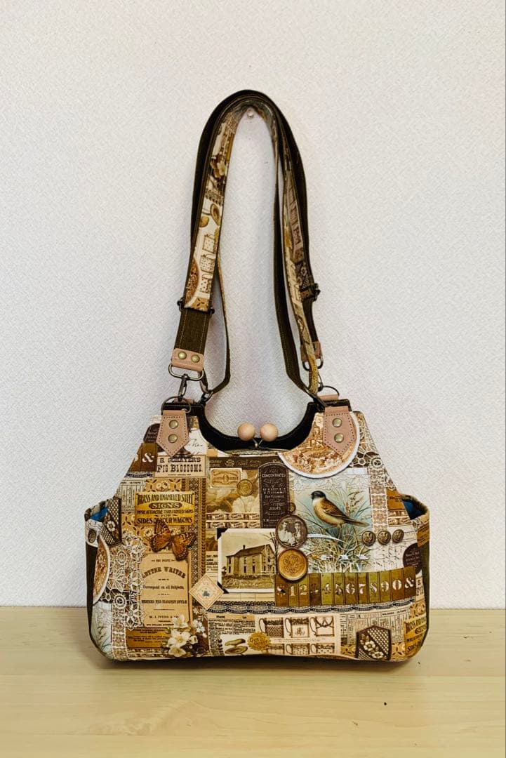 クラシカル・リュックにもなる★がま口バッグ♪